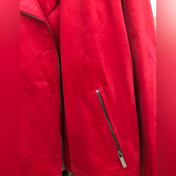 Torrid NWT Velveteen Jester Red Moto Jacket plus size 6x (30) - Picture 10 of 15